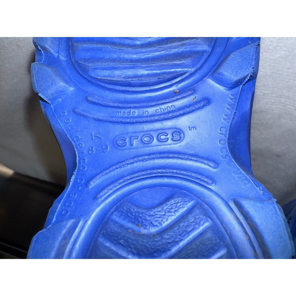 Crocs Blue Kids Unisex Child Size 8/9 Handle‎ It Rain Boots - Picture 8 of 9